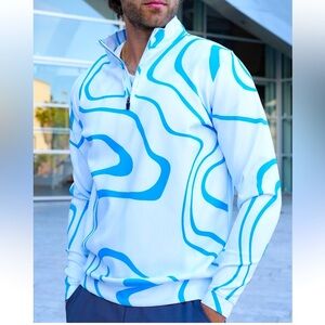 USA Palm Infinity 1/4 Zip Golf Pullover, size Small